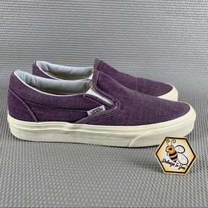 Vans Classic Purple Canvas Slip-Ons